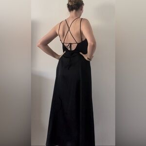 Banana Republic Black Backless Sundress